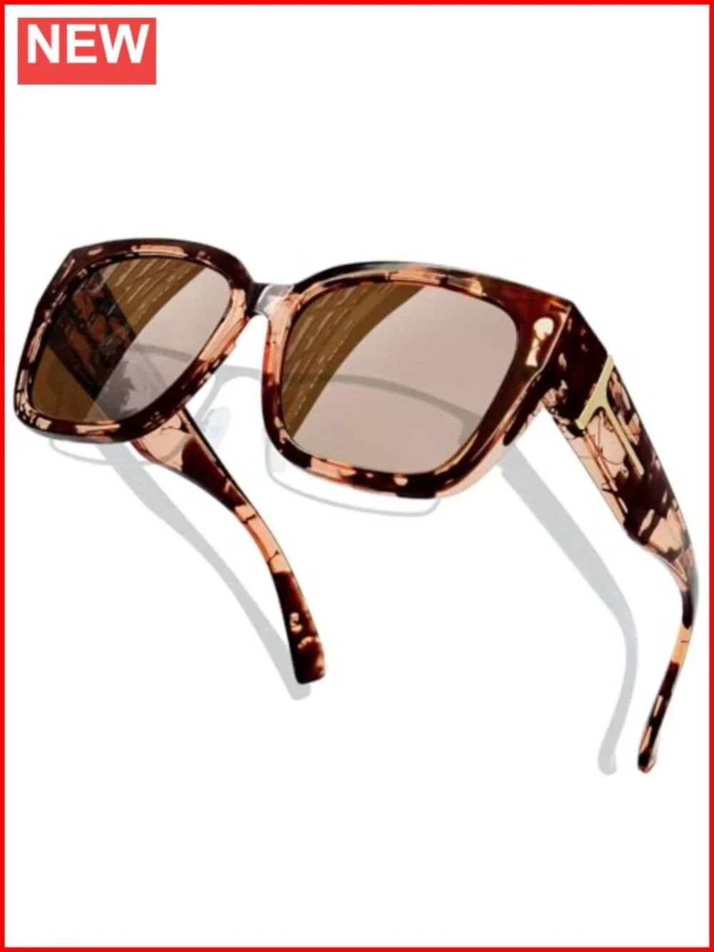 Oversized Fit Over Polarized Sunglasses UV400 TR90 Square Frame Unisex